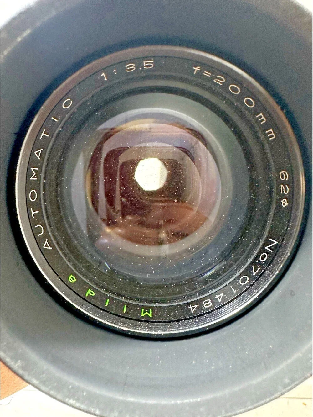 Automatic Miranda 200mm f3.5 Telephoto Manual Focus Lens w/ Vintage Case JAPAN